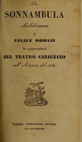 La sonnambula