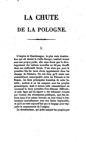 La chute de la Pologne