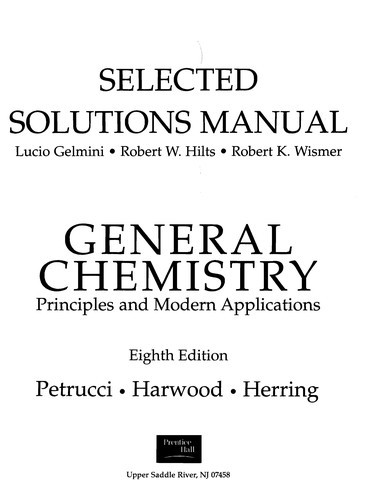 General Chemistry