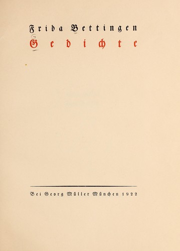 Gedichte