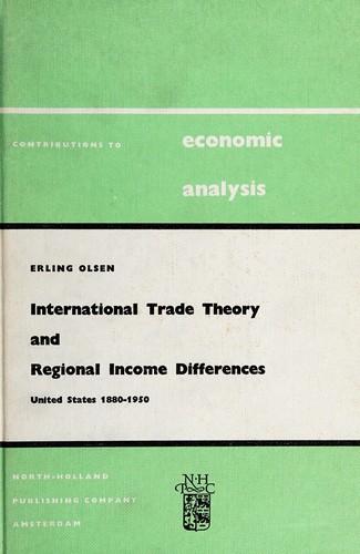 International trade theory and regional income differences