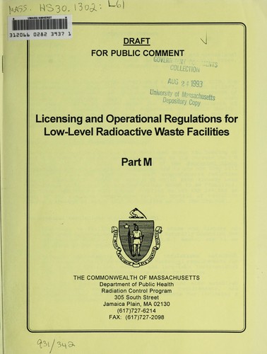 Licensing and operational regulations for low-level radioactive waste facilities