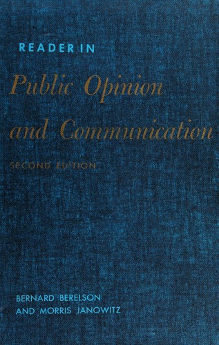 Reader in public opinion and communication