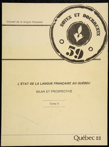 L'État de la langue française au Québec