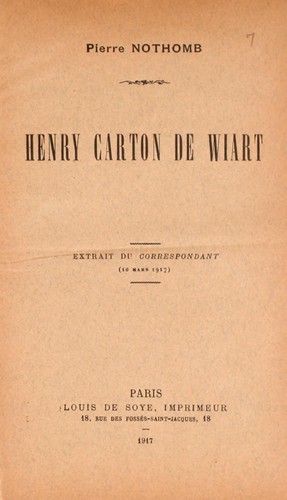 Henry Carton de Wiart