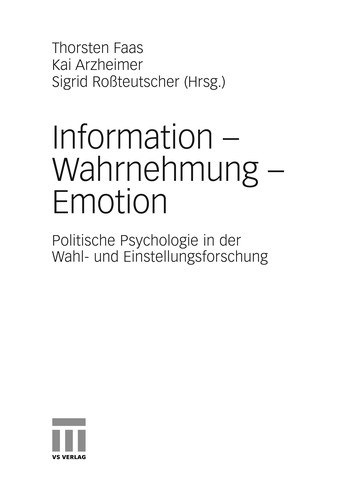 Information, Wahrnehmung, Emotion