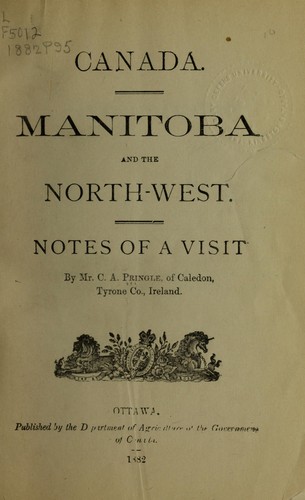 Canada. Manitoba and the North-west