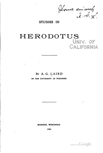Studies in Herodotus