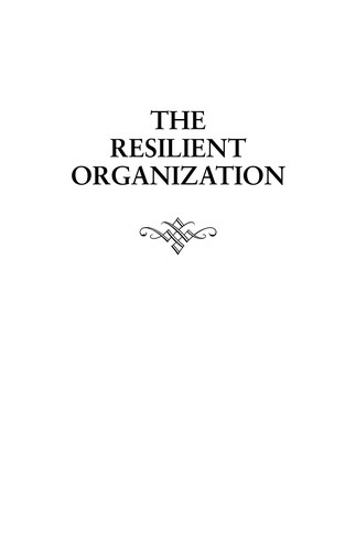 The Resilient organization