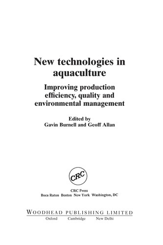New technologies in aquaculture