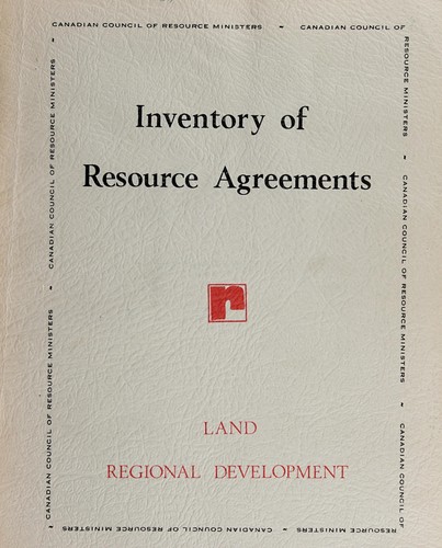 Inventory of resource agreements