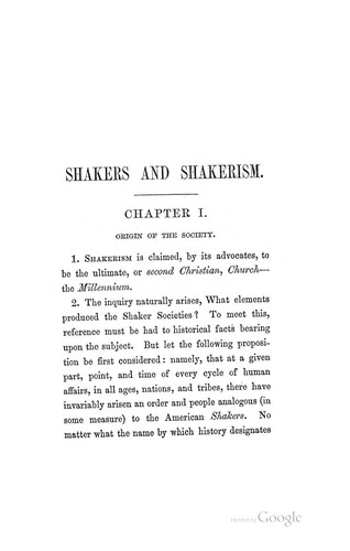Shakers: Compendium of the Origin, History, Principles, Rules and Regulations, Government, and ..