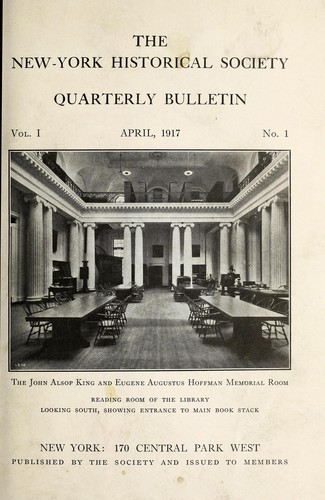 The New York Historical Society quarterly bulletin