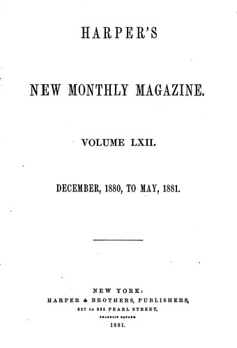 Harper's magazine