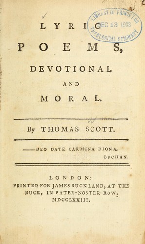 Lyric poems