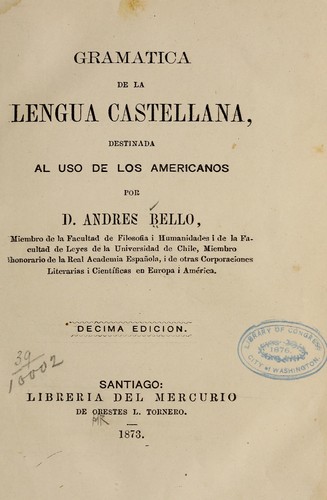 Gramatica de la lengua castellana
