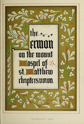 The Sermon on the Mount