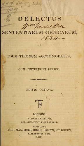 Delectus sententiarum graecarum