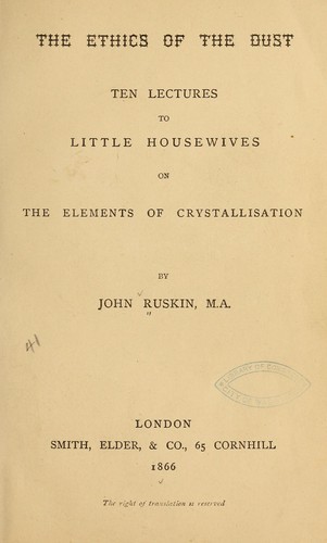 The ethics of the dust
