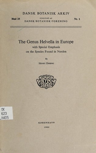 The genus Helvella in Europe with special emphasis on the species found in Norden