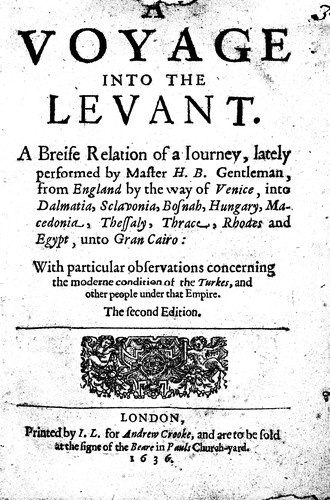 A voyage into the Levant