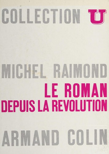 Le roman depuis la Révolution