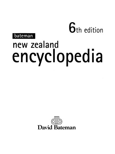 Bateman New Zealand encyclopedia
