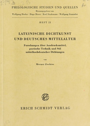 Lateinische Dichtkunst und deutsches Mittelalter