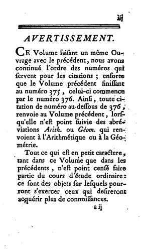 Cours de mathématiques, à l'usage du corps royal de l'artillerie
