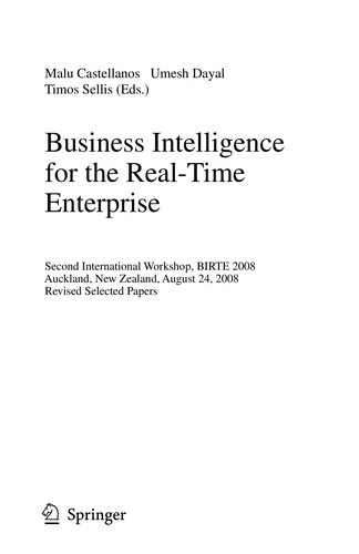 Business intelligence for the real-time enterprise