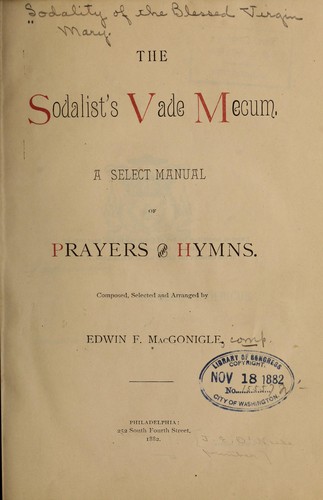 The sodalist's vade mecum