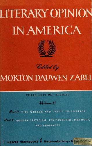 Literary opinion in America