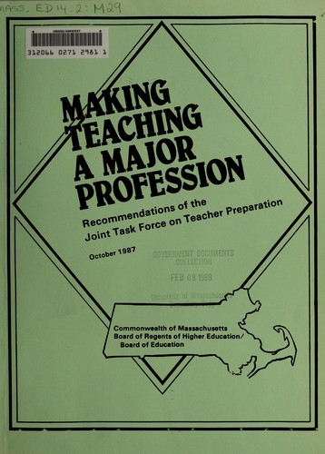 Making teaching a major profession