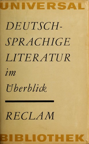 Deutschsprachige Literatur im Überblick