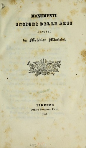 Monumenti insigni delle arti