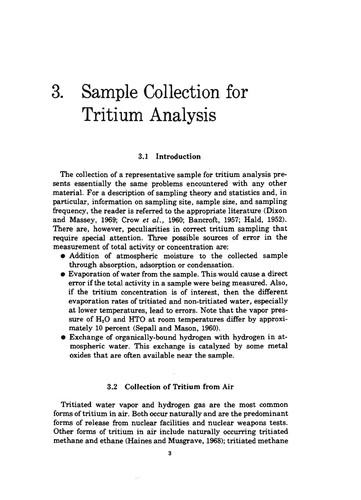 Tritium measurement techniques