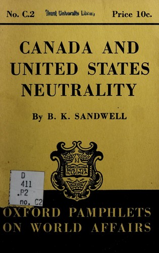 Canada and United States neutrality