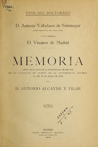 D. Antonio Valladares de Sotomayor