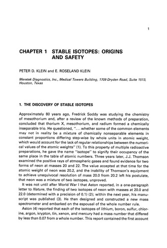 Stable isotopes in pharmaceutical research