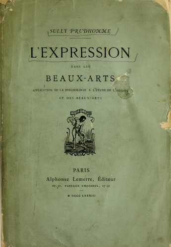 L'expression dans les beaux-arts