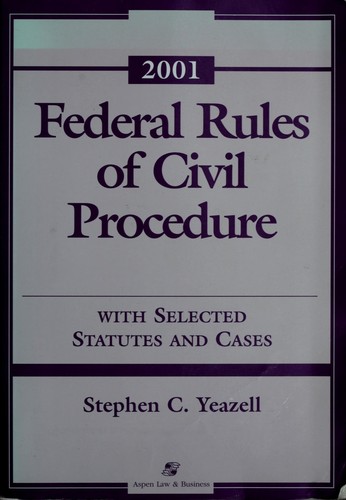 Federal Rules of Civil Procedure 2001