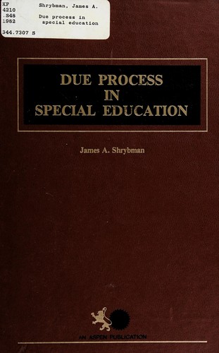 Due process in special education