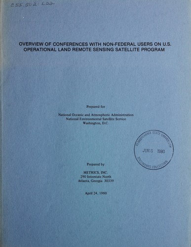 Overview of conferences with non-Federal users on U.S. operational land remote sensing satellite program