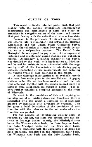 Report of the Railroad Commission of Wisconsin to the Legislature on Water ..