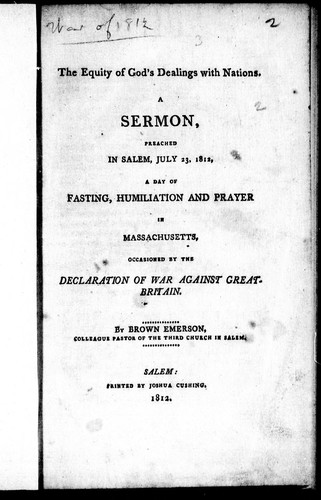 The equity of God's dealings with nations