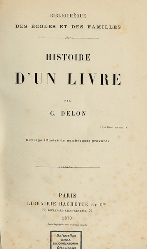 Histoire d'un livre