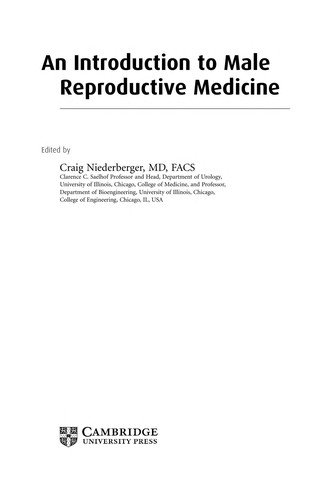 An Introduction to Male Reproductive Medicine