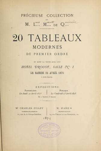 20 tableaux modernes de premier ordre