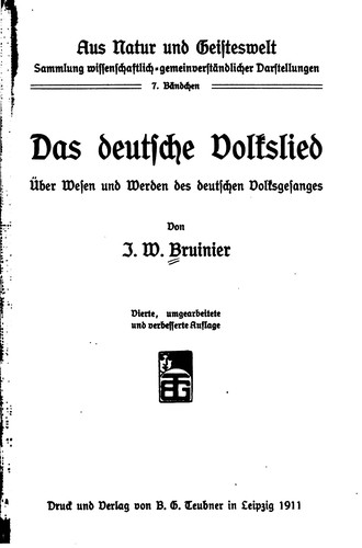 Das deutsche Volkslied: Über Wesen und werden des deutschen Volksgesanges