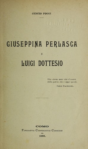 Giuseppina Perlasca e Luigi Dottesio